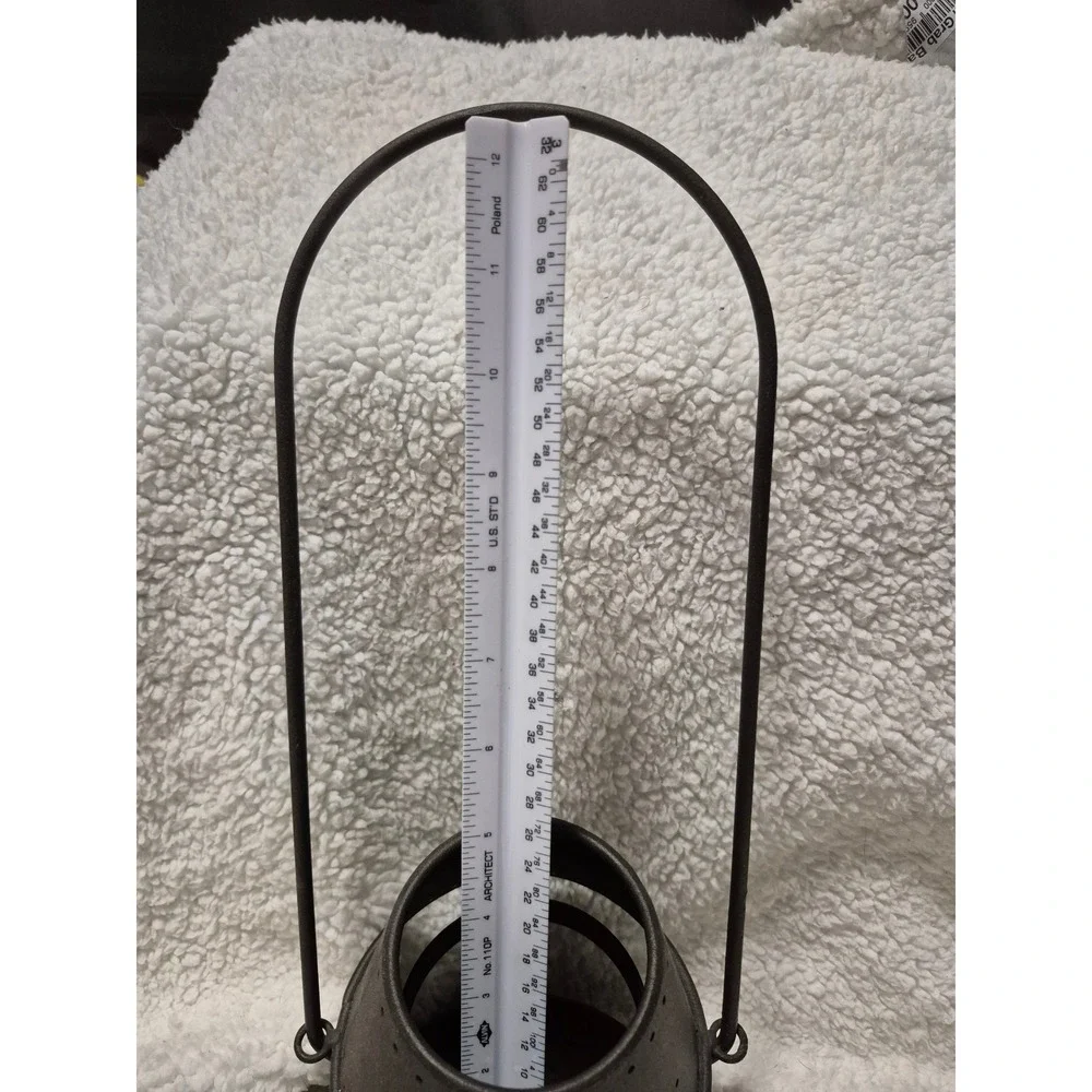 Yankee Candle Metal Punched Star Candle Holder Lantern Dark Bronze 13in
